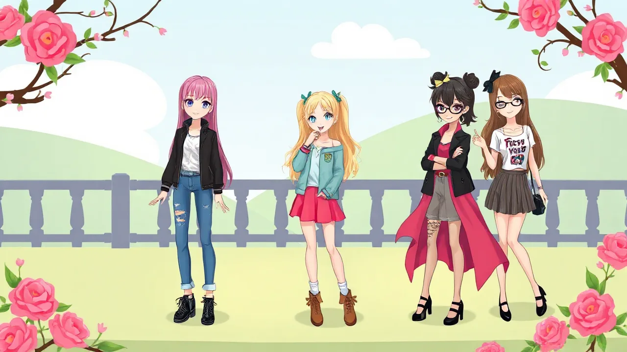 Play BFFs Flowers Inspired Fashion Dress Up Games image