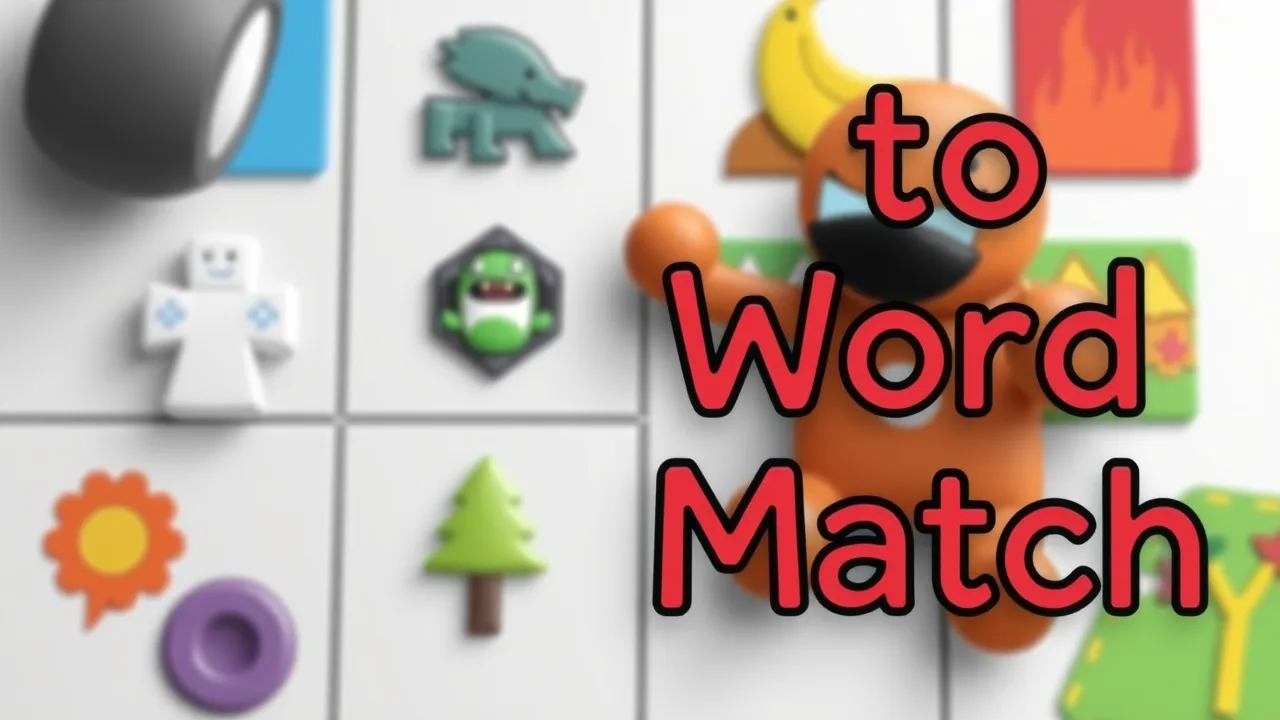 Puzzle Fun for Kids: Image to Word Match image