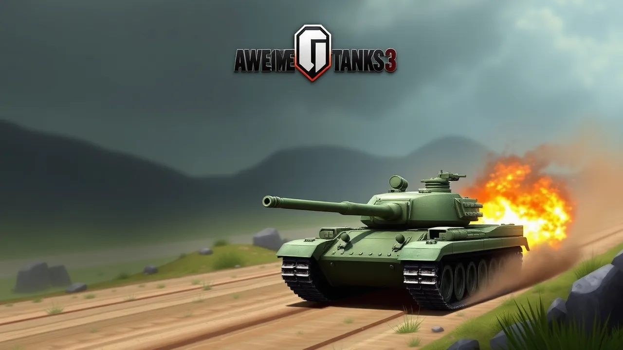 Play awesome tanks 3 unblocked with Skill image