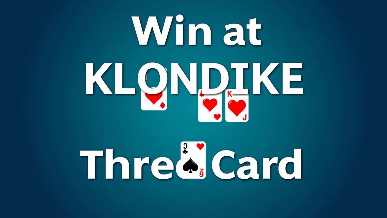 Win at klondike solitaire three card Strategy Tips image