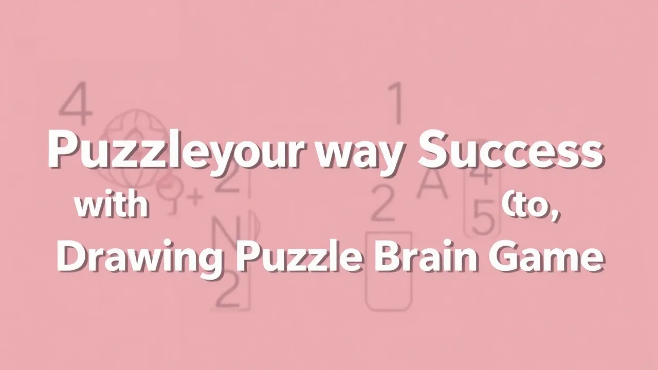 Puzzle Your Way to Success with Drawing Puzzle Brain Game image