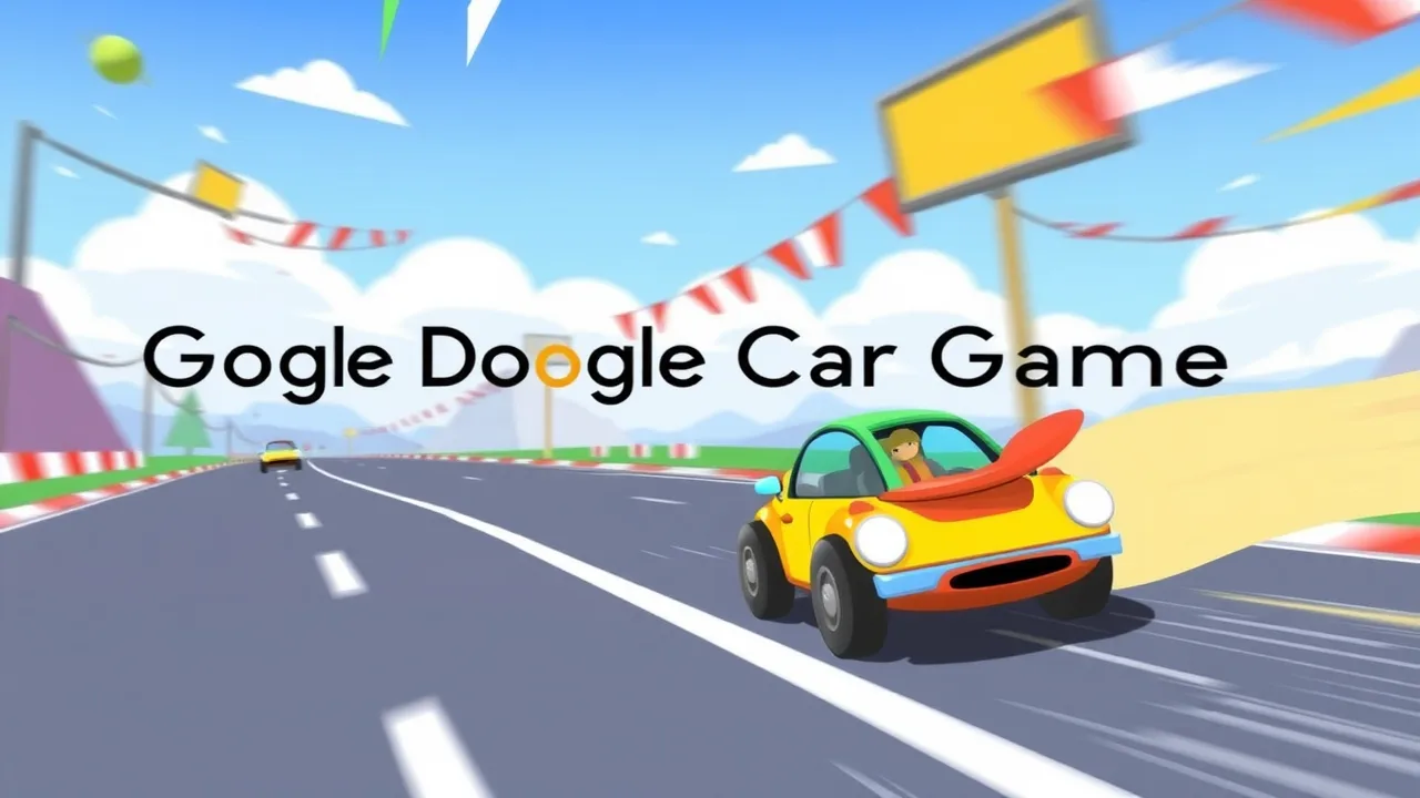Google Doodle Car Game Thrills and Fun image