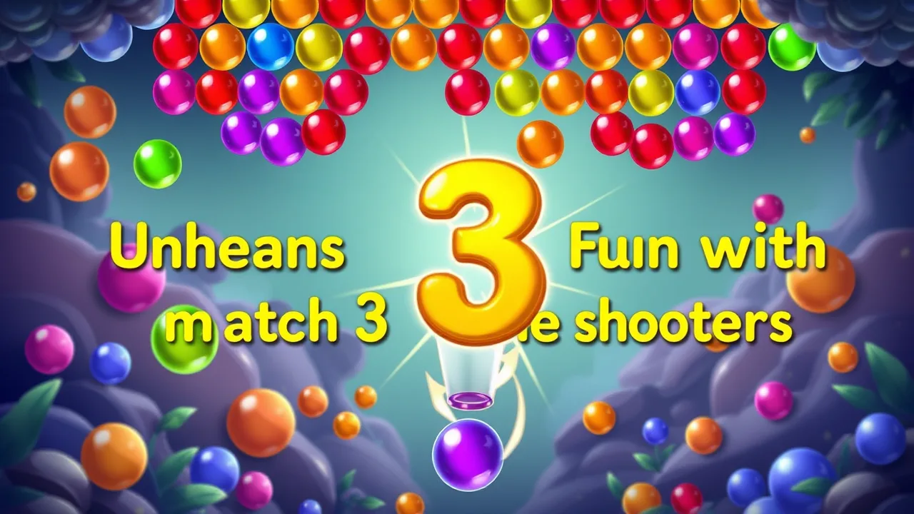 Unleash the Fun with match 3 bubble shooter image
