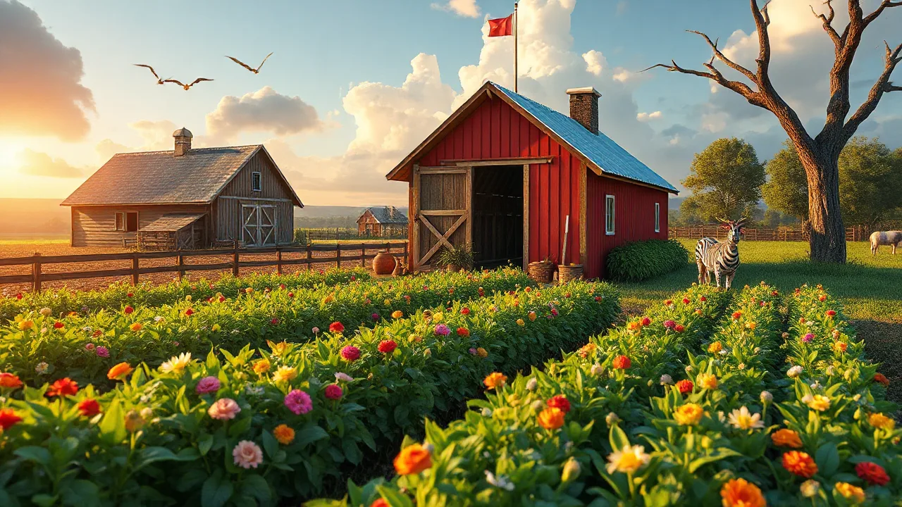 Farm Life Game Online: Harvest Fun image