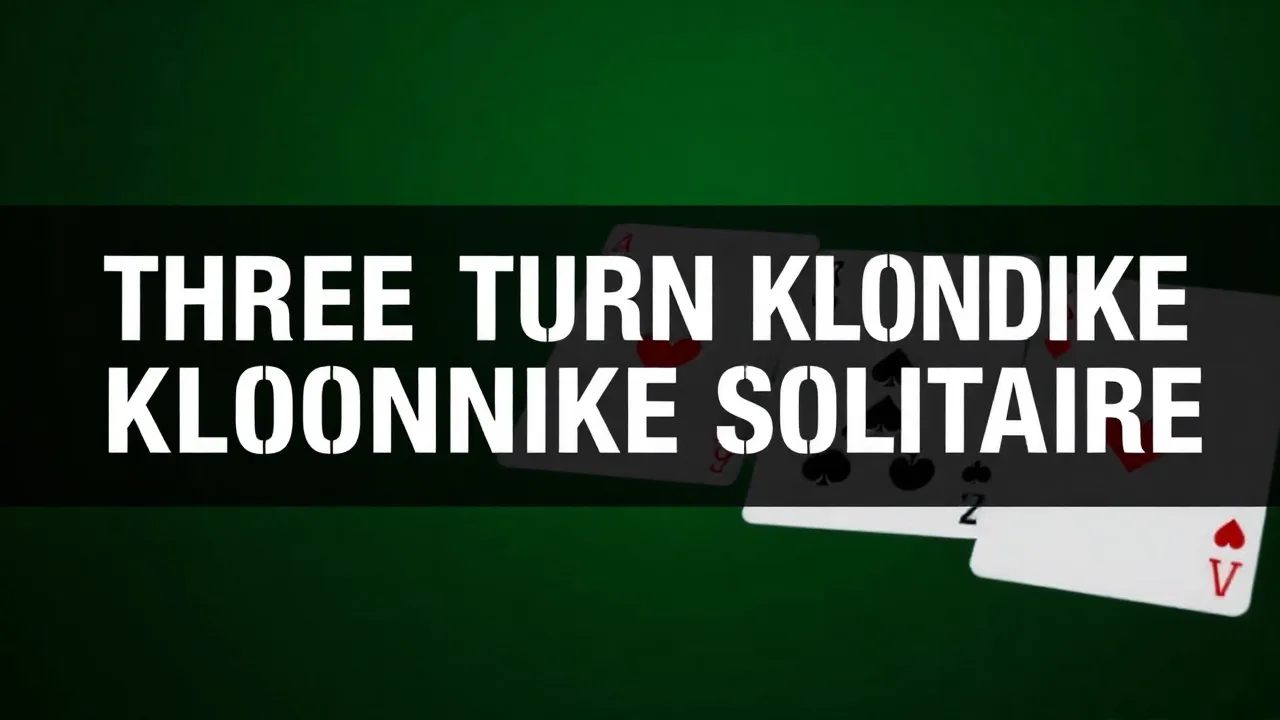 Winning at Three Turn Klondike Solitaire image