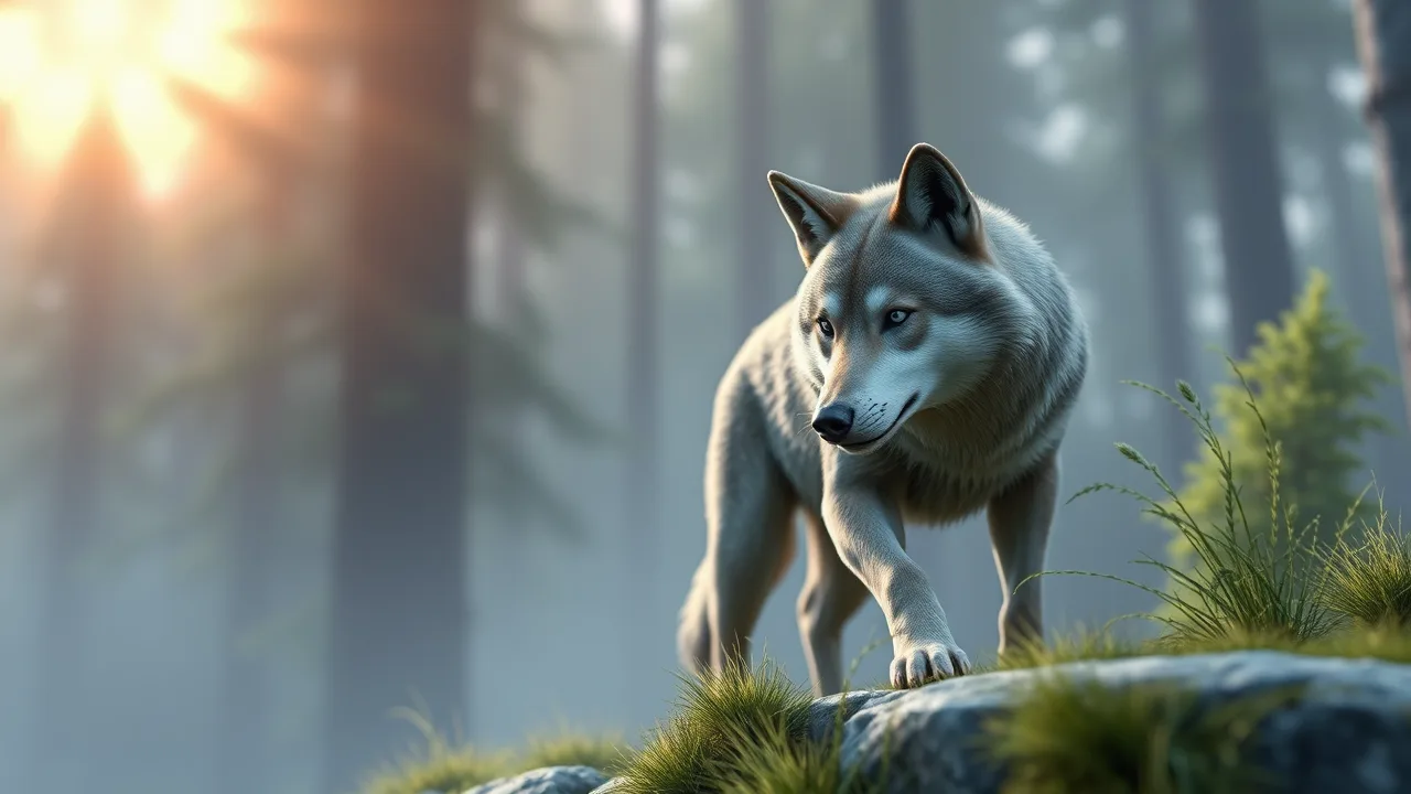 Wolf Life Simulator: The Ultimate 3D Animal Adventure image