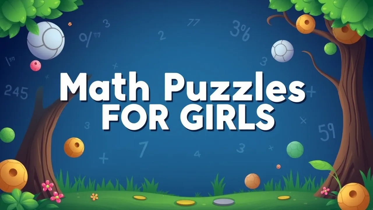 Math Puzzles for Girls: Ad Free Fun image