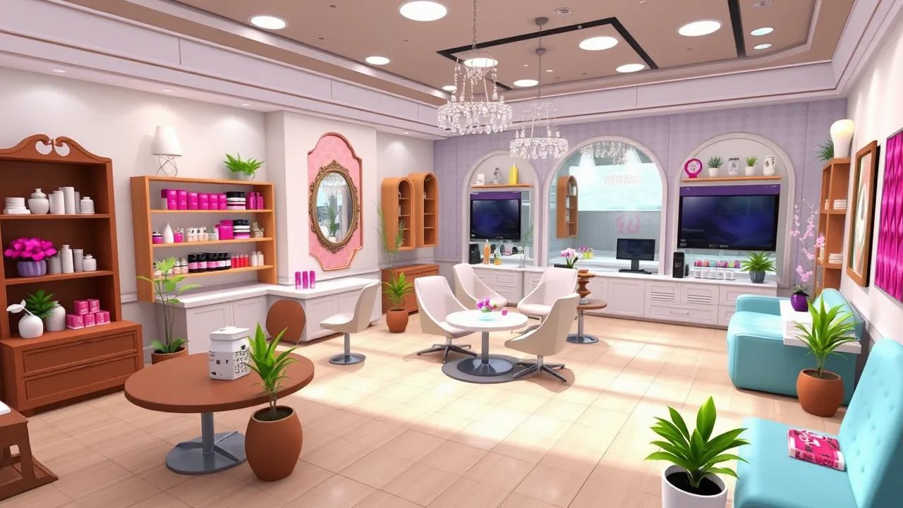 Exploring the World of nail salon 3d image