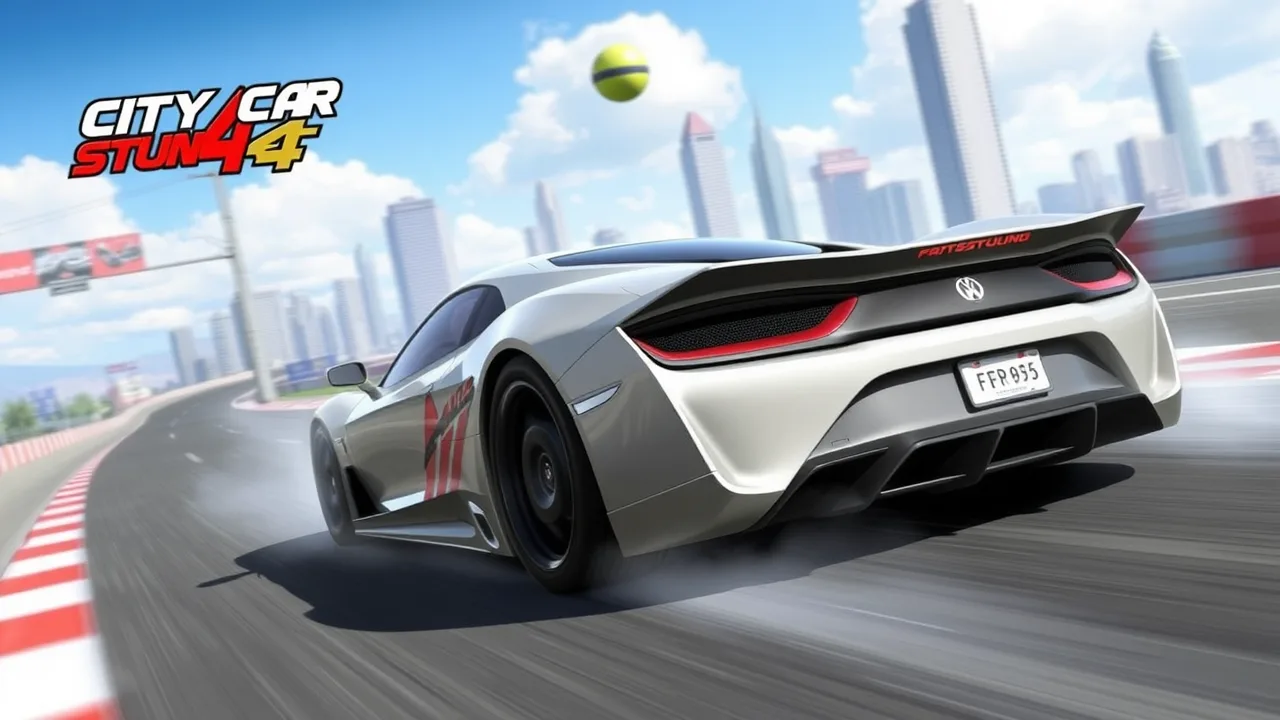 City Car Stunt 4: High-Speed Racing Action image