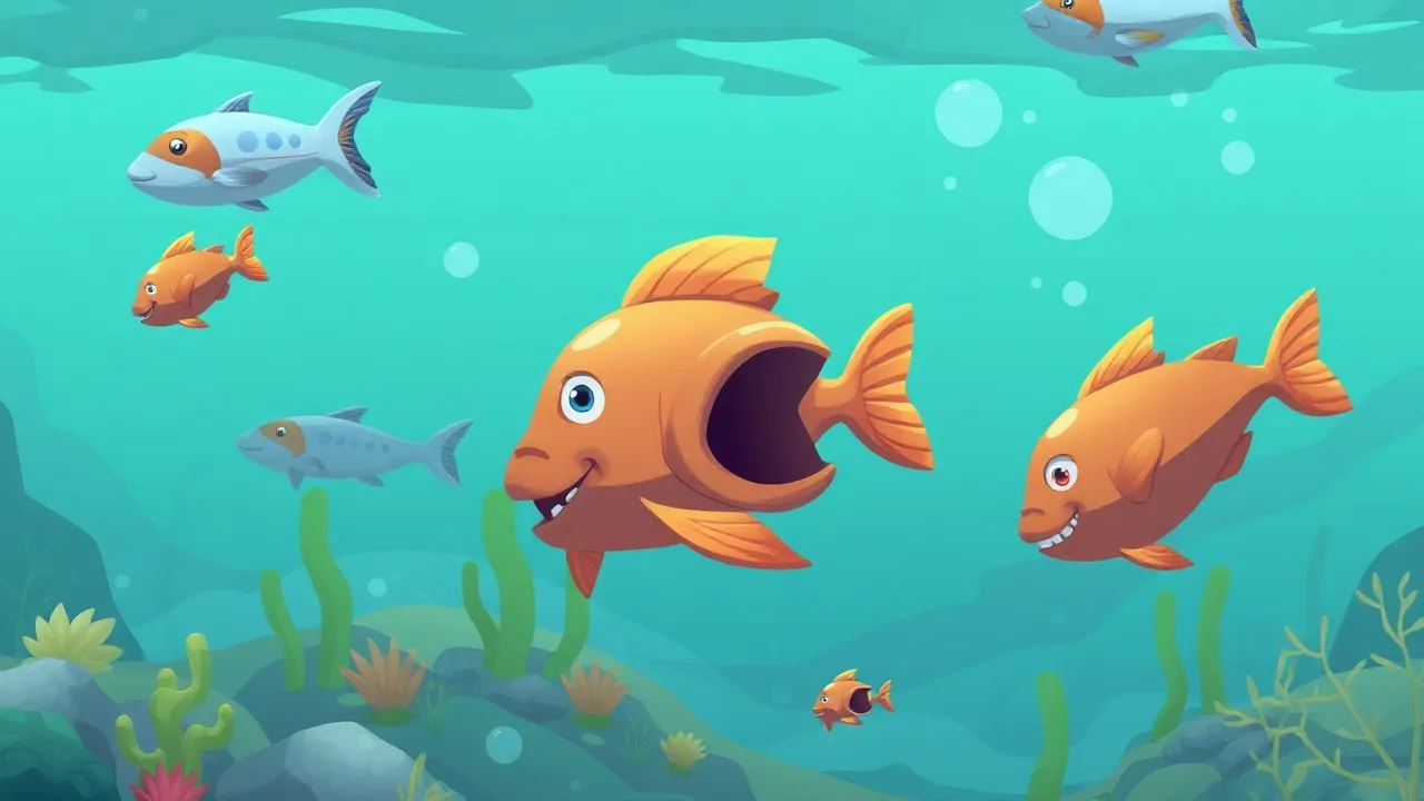 Eat Fish Get Bigger Game: A Challenging Adventure image