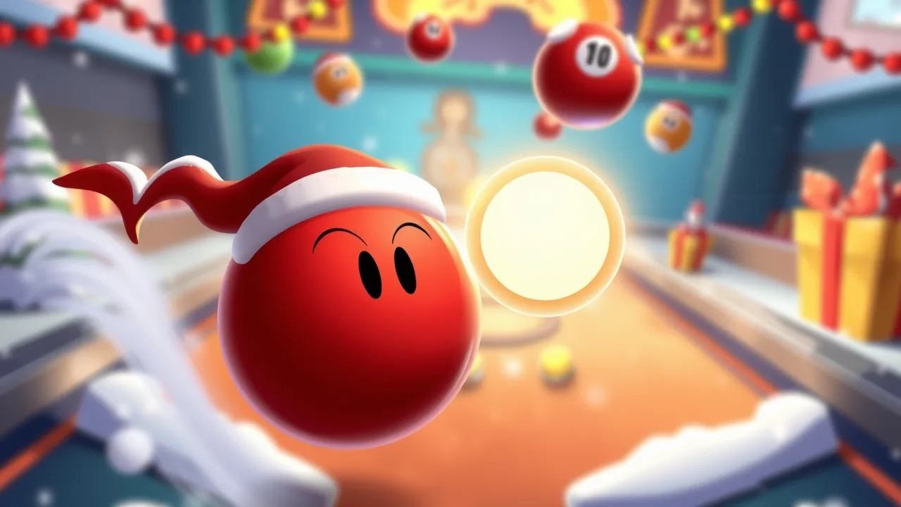 Get Ready for a Festive Pinball Adventure with Christmas Rush : Red image