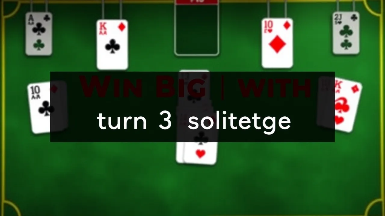 Win Big with turn 3 solitaire Strategies image
