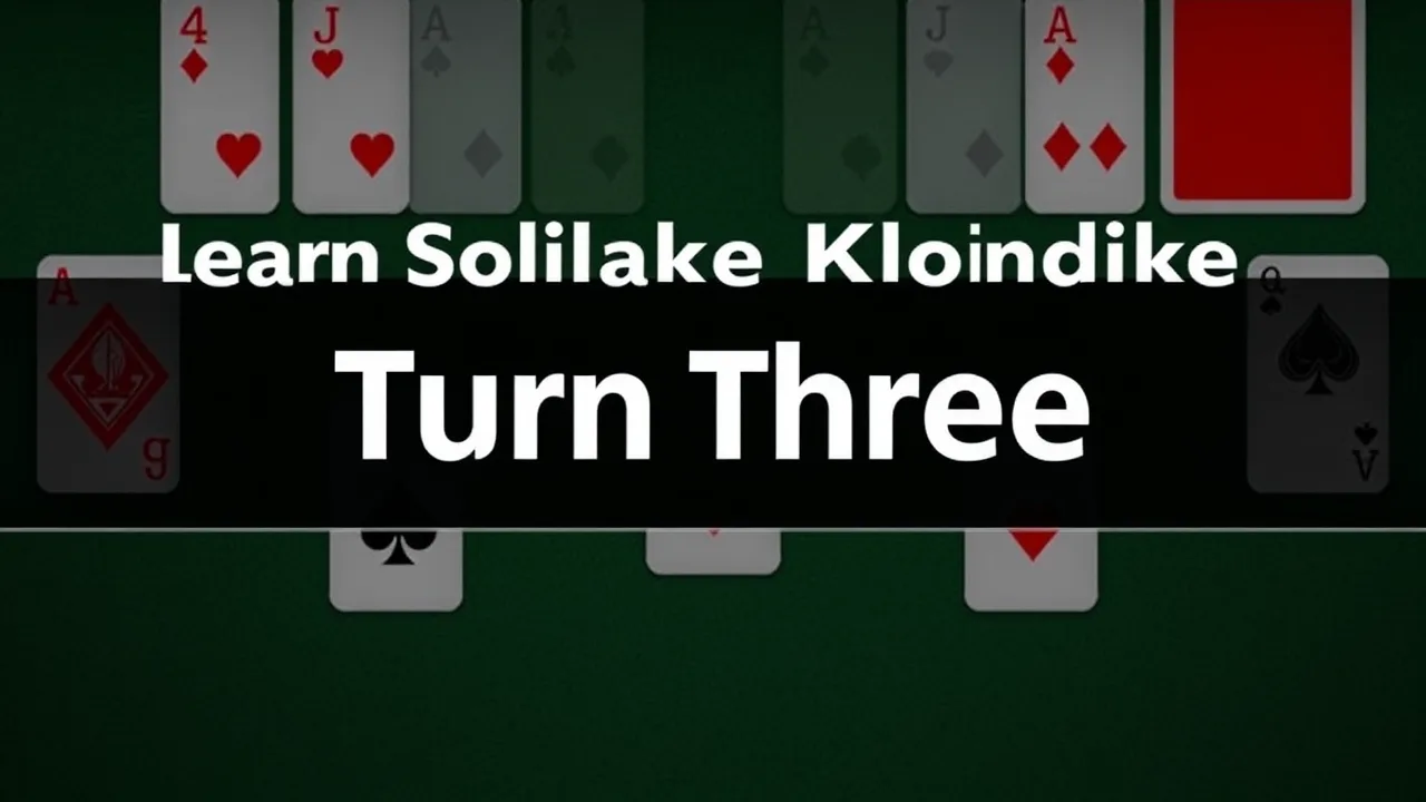 Learn Solitaire Klondike Turn Three Strategies for Victory image