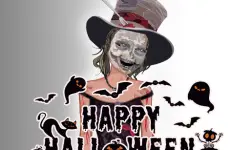 Halloween Girl Dressup background