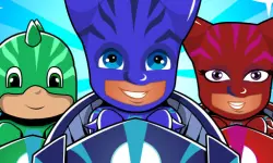 Pj masks kids Car Racing 3d