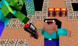 Space Adventure: Noobiks Battle vs Zombies