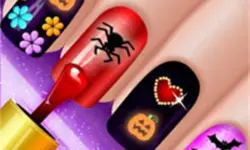 Glow Halloween Nails Game