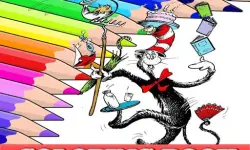 Coloring Book for Cat In The Hat