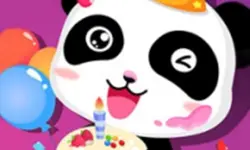 Happy Birthday Party With Baby Panda