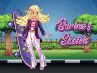 Barbie s Sketch background