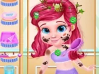 Messy Little Mermaid Makeover - Makeup Dressup