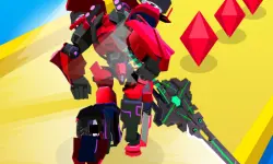 Robot Runner Fight background