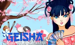 Geisha make up and dress up