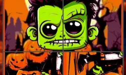 Franky Vampire Halloween Puzzle