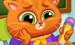 Lovely Virtual Cat At School