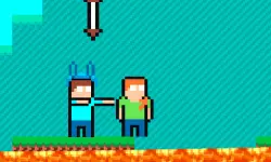 Pixel Battle Upward background