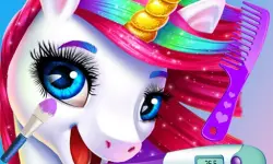 Princess Pony Beauty Makeover: Unicorn Salon background