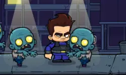 City Zombie Survival 2D background