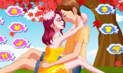 Lovers Under The Tree background